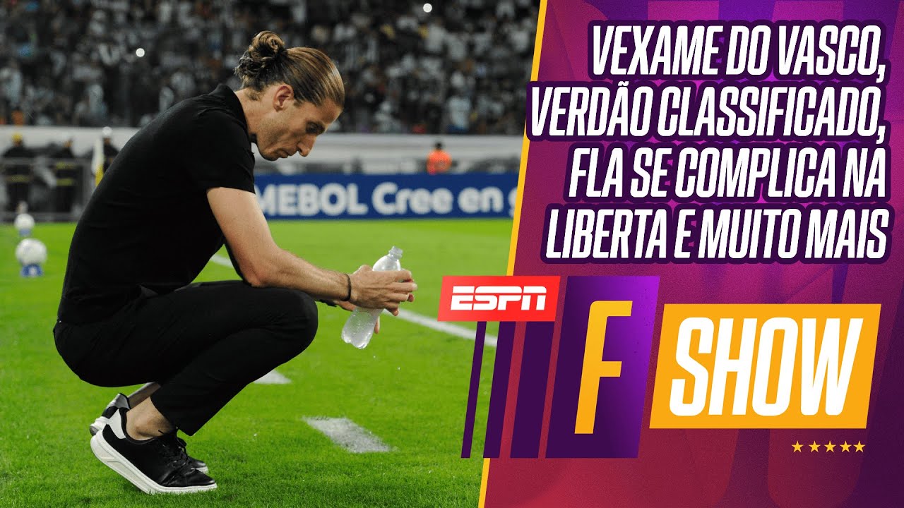 VEXAME DO VASCO, VERDÃO CLASSIFICADO, FLA SE COMPLICA NA LIBERTA E MAIS | F SHOW AO VIVO