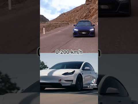 Audi RS6 vs Tesla model 3