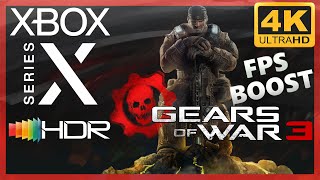 [4K/HDR] Gears of War 3 / Xbox Series X Gameplay / FPS Boost 60fps !