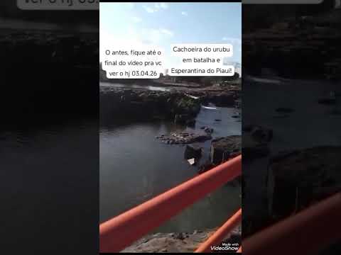 Cachoeira do urubu em batalha do Piauí só cheia nessa época de chuva, então cuida que ainda da tempo