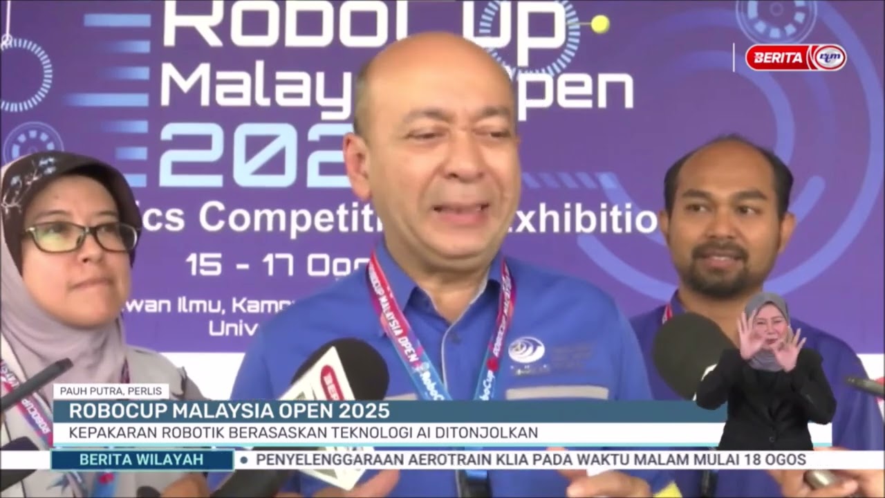 16 OGOS 2025 -BW- ROBOCUP MALAYSIA OPEN 2025: KEPAKARAN ROBOTIK BERASASKAN TEKNOLOGI AI DITONJOLKAN