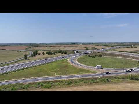 Parapete pe rulouri pe breteaua de coborâre A1/DN6 Remetea Mare