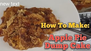 apple cobbler with cake mix and apple pie filling
