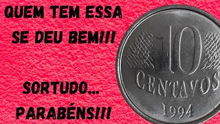 700 x o valor de face... Aprenda a identificar esta moeda valiosa de 10 centavos... Confira tudo!!!