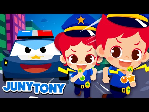 Police Officer | Job & Occupation Songs for Kids | Job and Career Songs for Kindergarten | JunyTony