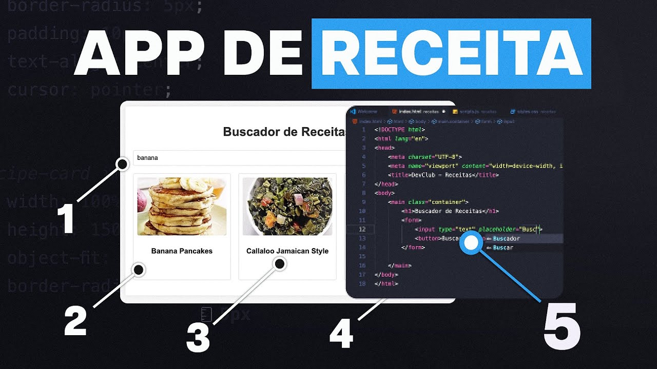 Aplicativo De Receitas Com VSCODE, HTML, CSS e Javascript