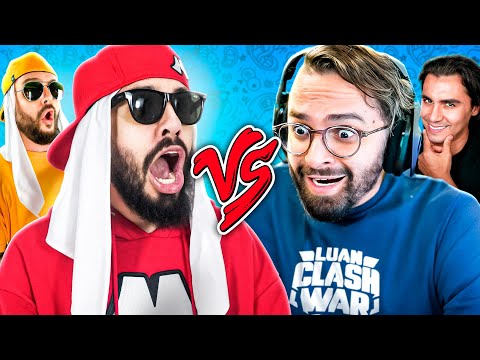 Luan Clash War e Lucas Clash On Vs. Mussa e Mussarela - Batalha de Youtubers