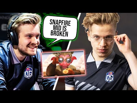 JerAx can play Mid too! - Trying the SNAPFIRE Mid of Topson DOTA 2
