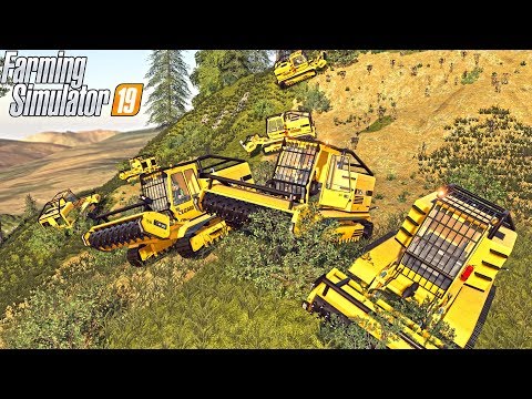 DEFORESTING A MOUNTAIN | 9 TREX 600 ON GRIZZLY MOUNTAIN | FARMING SIMULATOR 2019