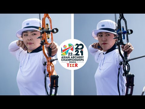 Oh Yoohyun v So Chaewon – compound women's semifinal | Dhaka 2021 Asian Archery Championships
