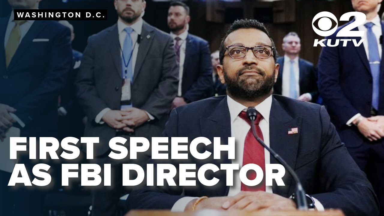 Kash Patel makes first speech as FBI Director