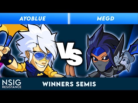 AyoBlue vs MegD - Brawlhalla Singles Winners Semis - nSig Resistance | Jiro vs Val