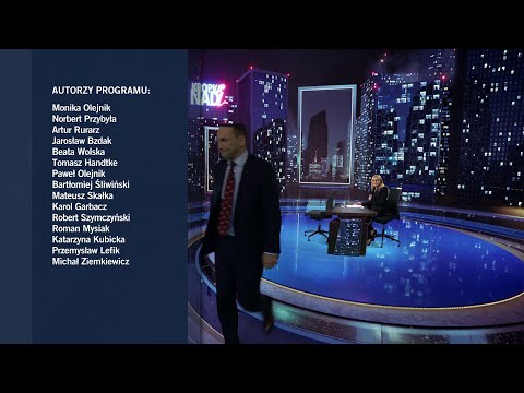 Radosław Sikorski wkurzony wychodzi ze studia TVN24 po pytaniu Moniki Olejnik