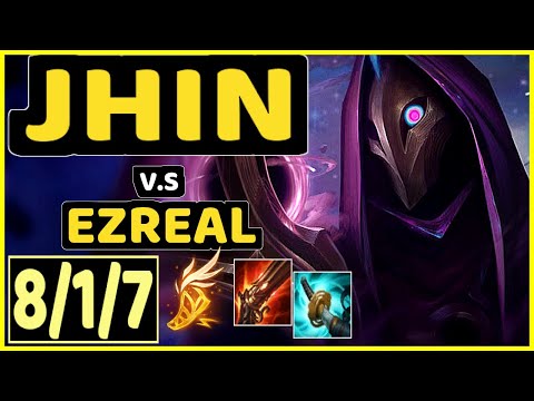 LUSKKA (JHIN) vs EZREAL - 8/1/7 KDA BOTTOM ADC GAMEPLAY - BR Ranked GRANDMASTER
