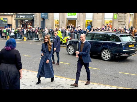 Elegant Princess Catherine and Prince William Visit Stirling in Scotland 🏴󠁧󠁢󠁳󠁣󠁴󠁿 