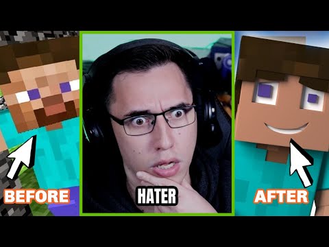 MINECRAFT hATeR REACTS to EVERYTHING Minecraft for the FIRST TIME.