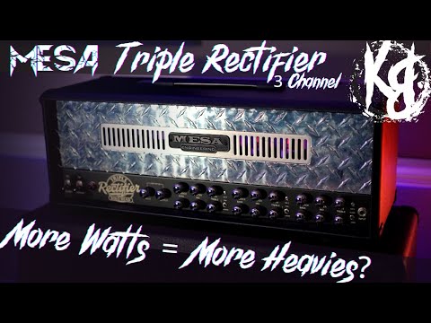 Mesa Boogie Triple Rectifier Guitar Amp Head 3-Channel 150-Watt with Hard Road Case & Speaker Cab image 14