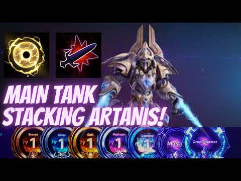 Artanis Blind - MAIN TANK STACKING ARTANIS IN PLAT! - B2GM Season 5 (Plat 3)