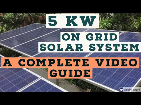 Grid Tie Solar Panel Installation