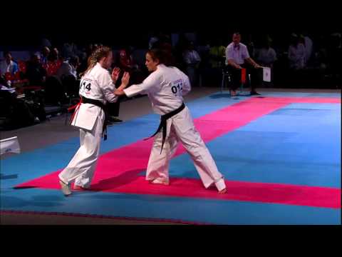 Hayley Rowlands (GB) v Violeta Litovska (Bulgaria)  last 16 KWU 2nd World Championships