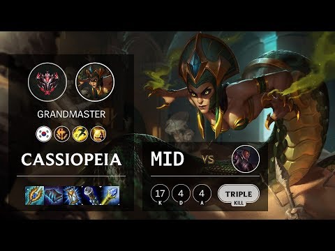 Cassiopeia Mid vs Lucian - KR Grandmaster Patch 10.6