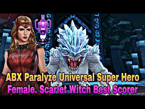 ABX Paralyze Universal Super Hero Female | How Much Score Can Do SW in ABX - Marvel Future Fight