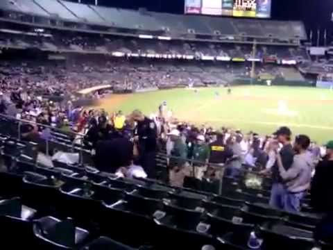 EPIC BEARD MAN EBM THOMAS BRUSO TASED AT AN OAKLAND A's GAME I AM A MOTHERFUCKER
