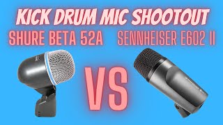 Video thumbnail for Kick Drum Mic Shootout - Shure Beta 52A vs Sennheiser e602 MKII by hachewie