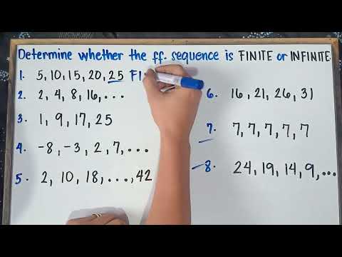 Determine whether the following sequence is FINITE or INFINITE | Grade 8 | Quarter 1 | Revised K-12