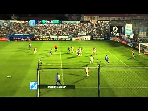 Gol de Grbec. Temperley 2 - All Boys 0. Fecha 20. Primera B Nacional 2014. FPT