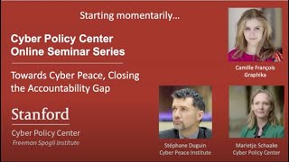 Towards Cyber Peace, Closing the Accountability Gap