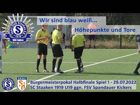 Spandauer Bürgermeisterpokal 2022 SC Staaken U19 vs Spaki