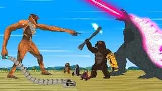 Godzilla x Kong: The New Empire vs EVOLUTION of GODZILLA'S ATOMIC BREATH - FUNNY CARTOON [#2]