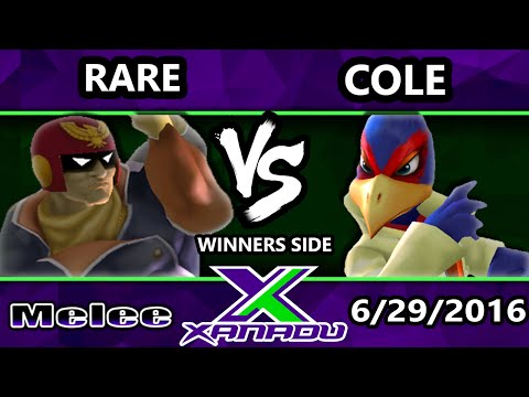 S@X 156 - Cole (Falco) Vs. Rare (Catpain Falcon) SSBM Tournament - Smash Melee