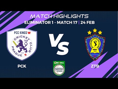 Eliminator 1 - PCK vs ZTB Highlights|Bet2Ball European Cricket League Day 4,Group C|ECL22|ECL22.065