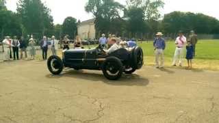 preview picture of video 'Starting the 1922 T.T. Winning Grand Prix Sunbeam'