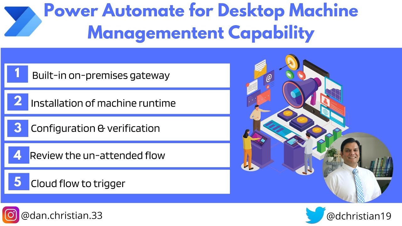 Power Automate for Desktop Machine Management Capability