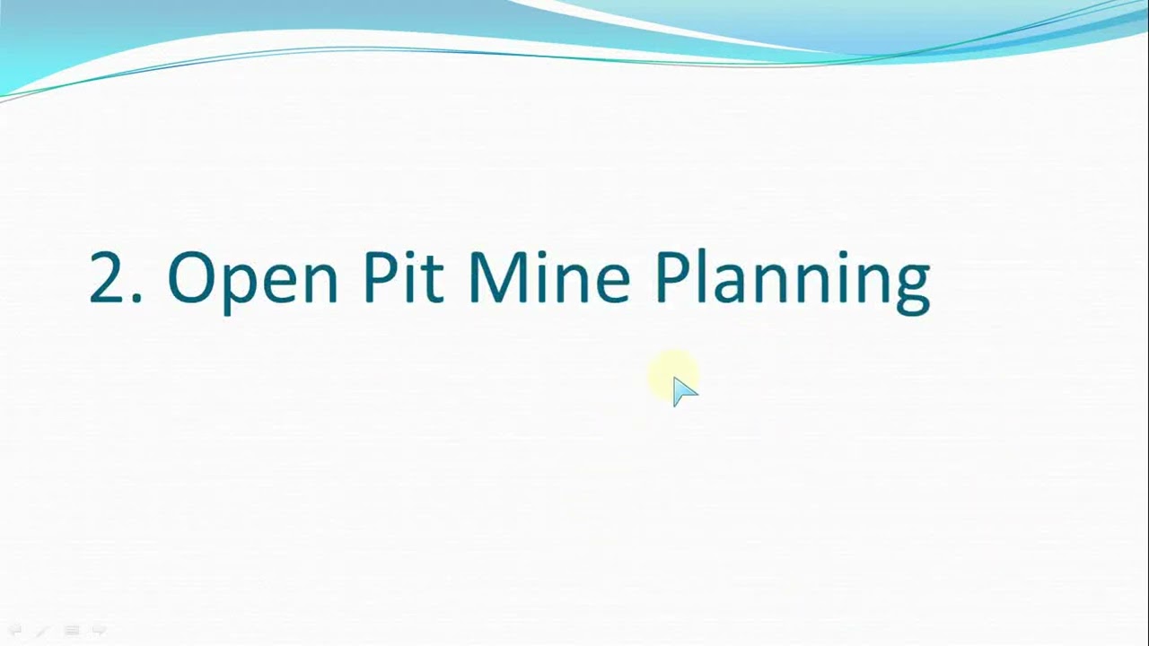 Introduction to Mine Planning