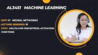 Multilayer perceptron, activation functions from neural networks in  Tamil AL3451 #ML