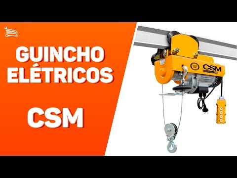 Guincho Elétricos TEC 500/1000 de Cabo de Aço Mono  com Trole sem Caçamba - Video