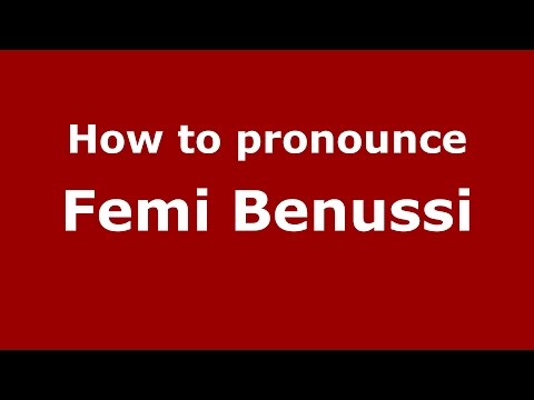 How to pronounce Femi Benussi (Italian/Italy)  - PronounceNames.com