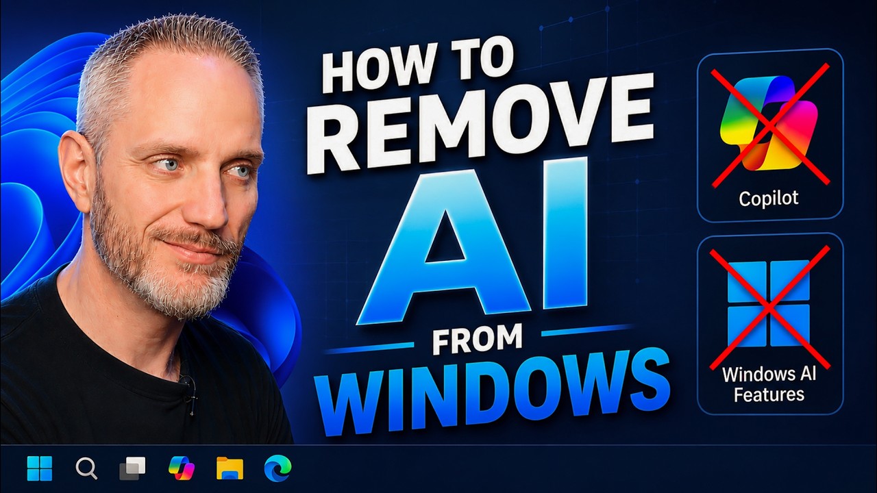 How to Quickly and EASILY remove AI from Windows!