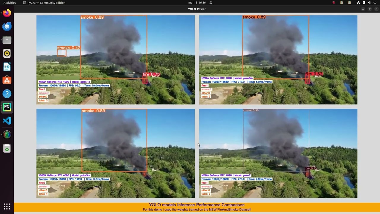 YOLOv9 vs YOLOv8 Performance Comparison on Fire and Smoke Detection task (Day scenarios)