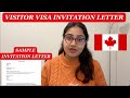 How to write Invitation letter for Canada Visitor Visa| Sample Letter Included| Letter Format
