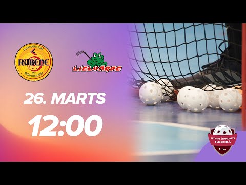 🎥 V1: Rubene-1 - Lielvārde (1/2 F, 3. spēle) (26.03.2022)