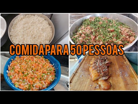 ALMOÇO COMPLETO PARA 50 PESSOAS - VEJAM