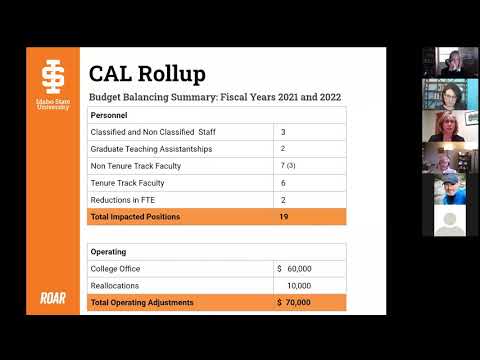 College of Arts and Letters and the College of Education virtual town hall June 8, 2020