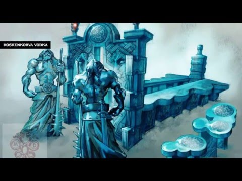 Vikingi un mitolģiski supervaroņi - KOSKENKORVA VODKA ledus bārs 2016