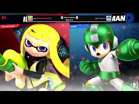 kidnamedworlds (Inkling) vs Peabnut (Mega Man) -  Winners Quarter-Final  - Hidden Nest #33