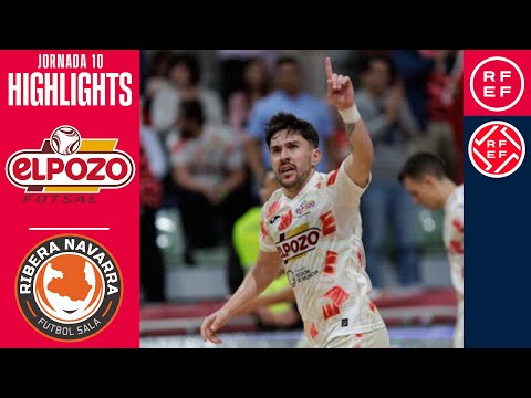 Resumen #PrimeraDivisiónFS|ElPozo Murcia Costa Cálida 3-2 ATP Iluminación Ribera Navarra| Jornada 10